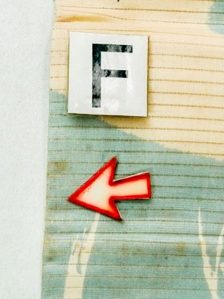 画像17: N0228B 袋帯 女性用着物 シルク(正絹)   アイボリー 花 【中古】 【USED】 【リサイクル】 ★★☆☆☆ (17)