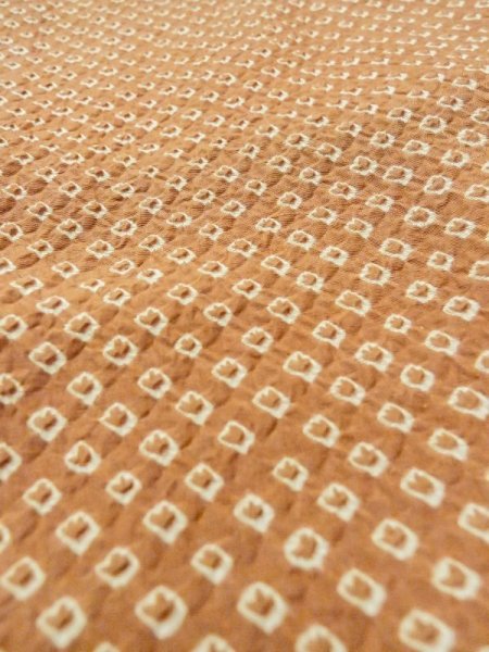 画像8: N0305A  女性用 羽織  シルク(正絹)   茶色, かのこ 【中古】 【USED】 【リサイクル】 ★★☆☆☆ (8)