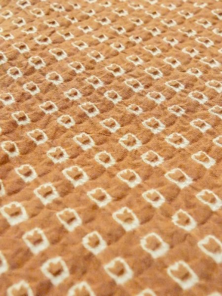 画像9: N0305A  女性用 羽織  シルク(正絹)   茶色, かのこ 【中古】 【USED】 【リサイクル】 ★★☆☆☆ (9)