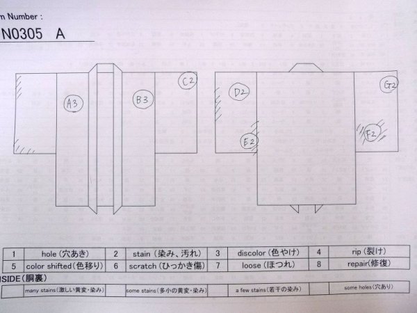 画像12: N0305A  女性用 羽織  シルク(正絹)   茶色, かのこ 【中古】 【USED】 【リサイクル】 ★★☆☆☆ (12)