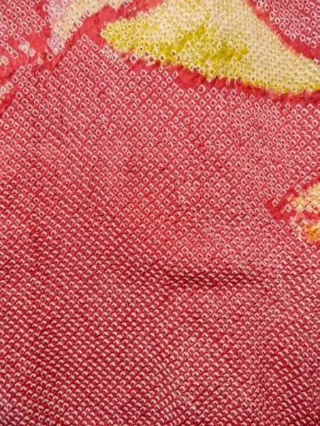 画像4: N0305B Mint  女性用 羽織  シルク(正絹)   赤色, 鳥 【中古】 【USED】 【リサイクル】 ★★★★☆ (4)