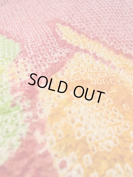 画像10: N0305B Mint  女性用 羽織  シルク（正絹）   赤色, 鳥 【中古】 【USED】 【リサイクル】 ★★★★☆ (10)