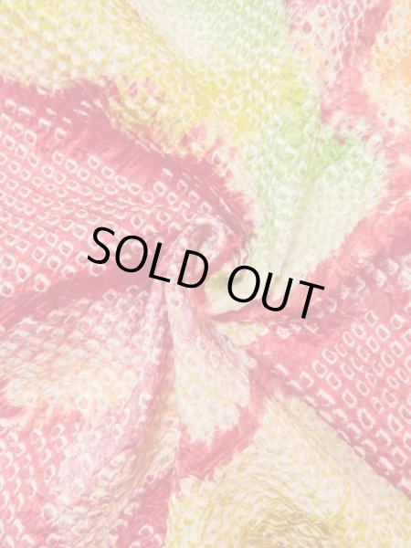 画像11: N0305B Mint  女性用 羽織  シルク（正絹）   赤色, 鳥 【中古】 【USED】 【リサイクル】 ★★★★☆ (11)