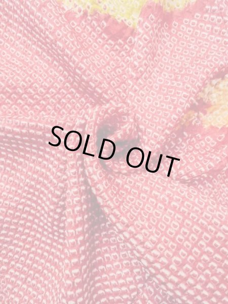 画像12: N0305B Mint  女性用 羽織  シルク（正絹）   赤色, 鳥 【中古】 【USED】 【リサイクル】 ★★★★☆ (12)