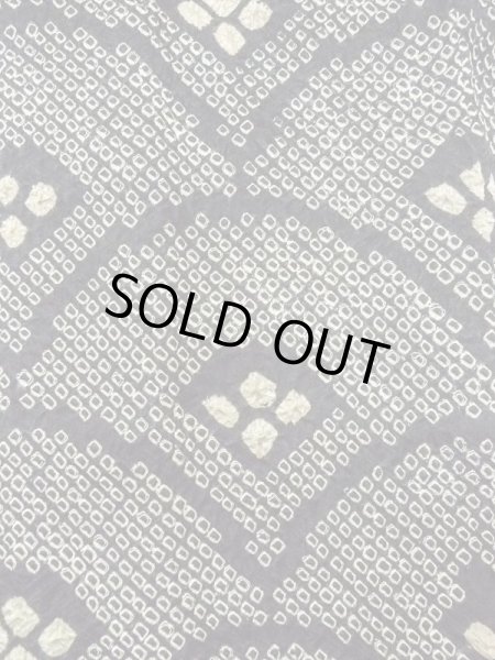 画像5: N0305C  女性用 羽織  シルク（正絹）   黒, 青海波 【中古】 【USED】 【リサイクル】 ★★★☆☆ (5)