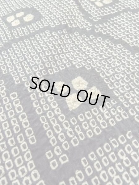 画像8: N0305C  女性用 羽織  シルク（正絹）   黒, 青海波 【中古】 【USED】 【リサイクル】 ★★★☆☆ (8)