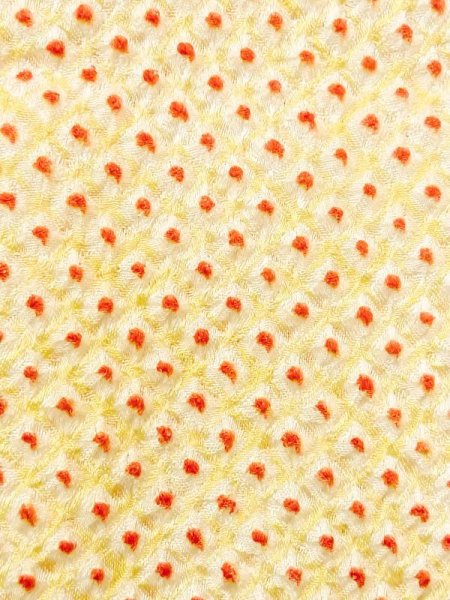 画像7: N0305D Mint  女性用 羽織  シルク（正絹）  淡い 黄色, 小さな点々 【中古】 【USED】 【リサイクル】 ★★★★☆ (7)