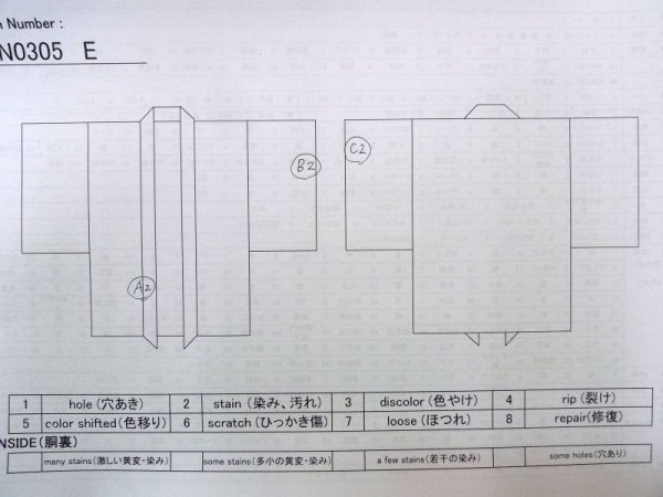 画像13: N0305E  女性用 羽織  シルク(正絹)   黒, 花 【中古】 【USED】 【リサイクル】 ★★★☆☆ (13)