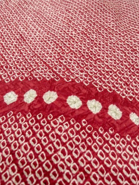 画像8: N0305F  女性用 羽織  シルク(正絹)   赤色, かのこ 【中古】 【USED】 【リサイクル】 ★★★☆☆ (8)