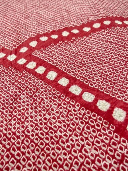 画像9: N0305F  女性用 羽織  シルク(正絹)   赤色, かのこ 【中古】 【USED】 【リサイクル】 ★★★☆☆ (9)