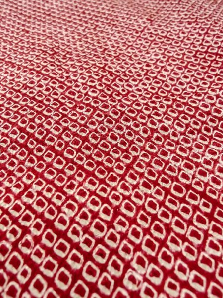 画像10: N0305F  女性用 羽織  シルク(正絹)   赤色, かのこ 【中古】 【USED】 【リサイクル】 ★★★☆☆ (10)