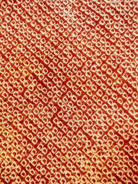 画像7: N0305G Mint  女性用 羽織  シルク(正絹)   朱赤, 花 【中古】 【USED】 【リサイクル】 ★★★★☆ (7)