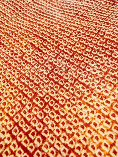 画像10: N0305G Mint  女性用 羽織  シルク(正絹)   朱赤, 花 【中古】 【USED】 【リサイクル】 ★★★★☆ (10)