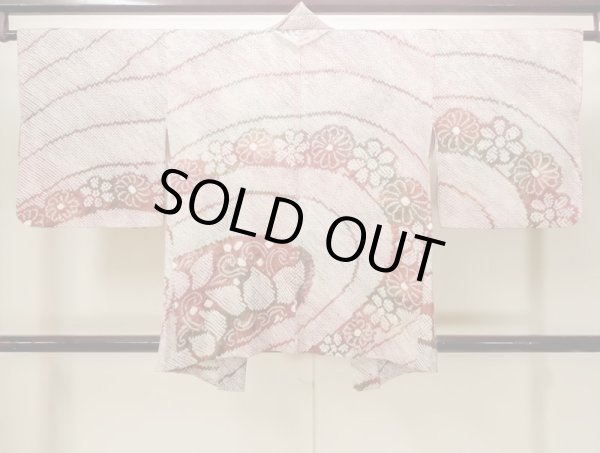 画像2: N0305H Mint  女性用 羽織  シルク(正絹)   マルチカラー, 花 【中古】 【USED】 【リサイクル】 ★★★★☆ (2)