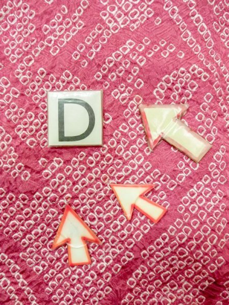 画像17: N0305L  女性用 羽織  シルク(正絹)  深い 桃色, あやめ 【中古】 【USED】 【リサイクル】 ★★★☆☆ (17)