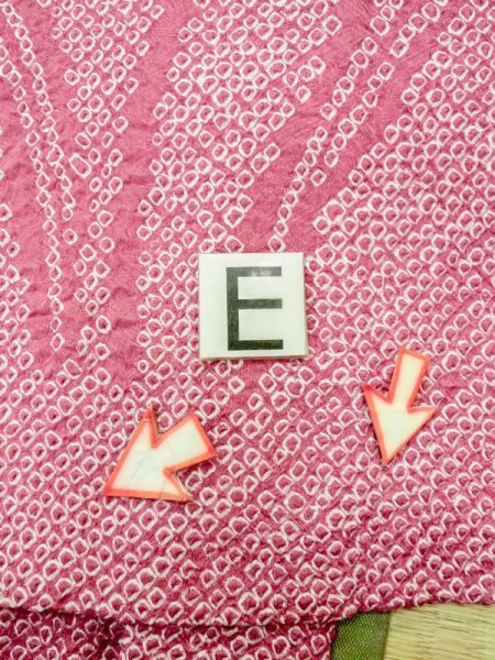 画像18: N0305L  女性用 羽織  シルク(正絹)  深い 桃色, あやめ 【中古】 【USED】 【リサイクル】 ★★★☆☆ (18)