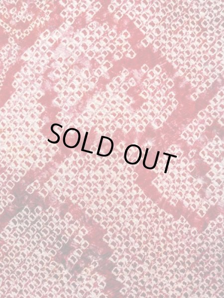 画像7: N0305N  女性用 羽織  シルク(正絹)   赤色, 葉 【中古】 【USED】 【リサイクル】 ★★☆☆☆ (7)