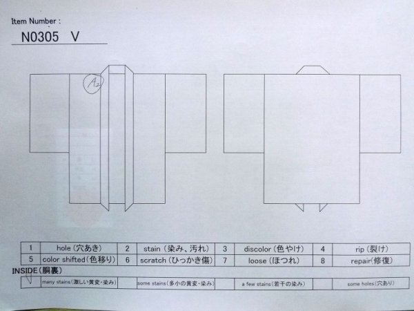 画像9: N0305V Mint  男性用羽織  シルク(正絹)   黒,  【新古品】 【USED】 【リサイクル】 ★★☆☆☆ (9)