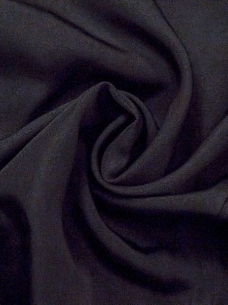 画像8: N0306B  男性用羽織  シルク(正絹)   黒,  【中古】 【USED】 【リサイクル】 ★☆☆☆☆ (8)