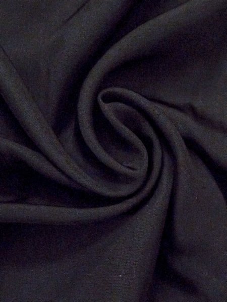 画像9: N0306B  男性用羽織  シルク(正絹)   黒,  【中古】 【USED】 【リサイクル】 ★☆☆☆☆ (9)