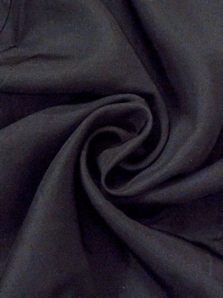 画像8: N0306C  男性用羽織  シルク（正絹）   黒,  【中古】 【USED】 【リサイクル】 ★★☆☆☆ (8)