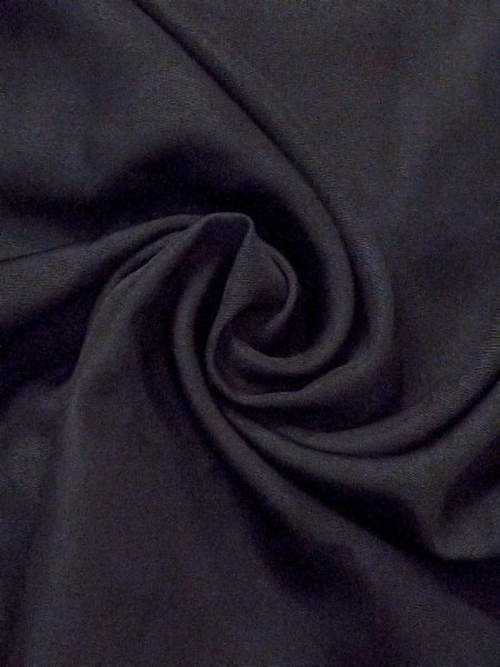 画像8: N0306D  男性用羽織  シルク（正絹）   黒,  【中古】 【USED】 【リサイクル】 ★★☆☆☆ (8)