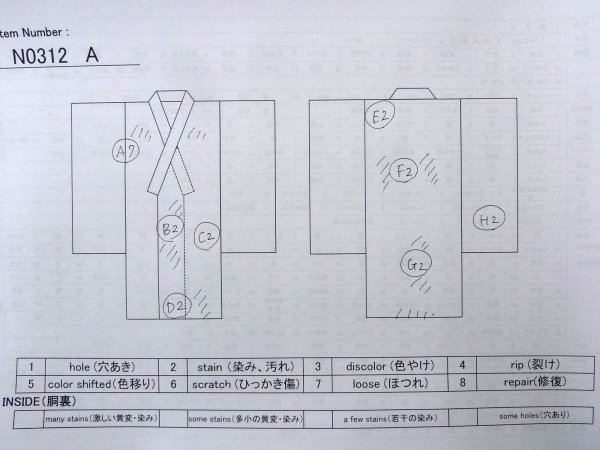 画像13: N0312A  女性用 小紋  シルク（正絹）  淡い 桃色, 花 【中古】 【USED】 【リサイクル】 ★★☆☆☆ (13)