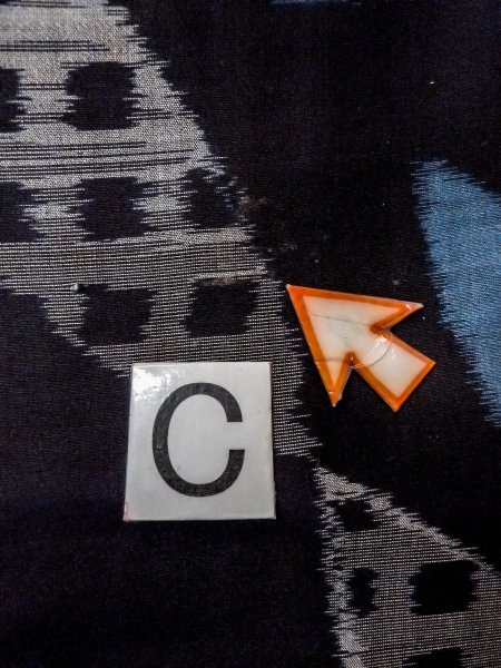 画像16: N0312G  女性用 単衣  シルク（正絹）   黒, 抽象的模様 【中古】 【USED】 【リサイクル】 ★☆☆☆☆ (16)