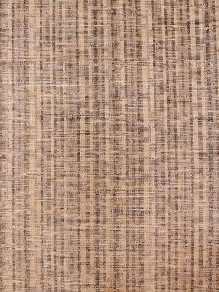 画像3: N0312H  女性用 単衣  シルク（正絹） 淡い 薄い 茶色, チェック柄 【中古】 【USED】 【リサイクル】 ★★☆☆☆ (3)