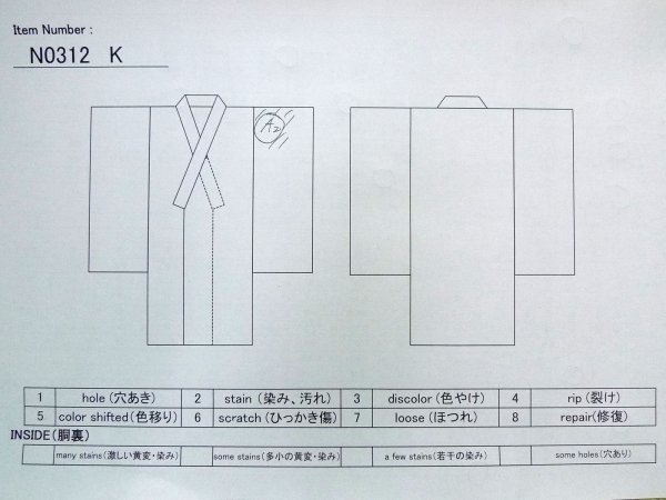 画像10: N0312K  女性用 喪服  シルク（正絹）   黒,  【中古】 【USED】 【リサイクル】 ★★☆☆☆ (10)