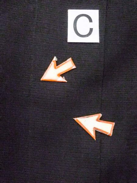 画像13: N0312V  女性用 喪服  シルク（正絹）   黒,  【中古】 【USED】 【リサイクル】 ★★☆☆☆ (13)