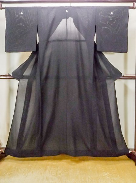 画像1: N0313A  女性用 喪服  化繊   黒,  【中古】 【USED】 【リサイクル】 ★★☆☆☆ (1)