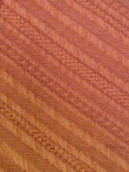 画像5: N0321D  女性用 道行  シルク(正絹)  灰色がかった 橙色, ぼかし 【中古】 【USED】 【リサイクル】 ★★★☆☆ (5)