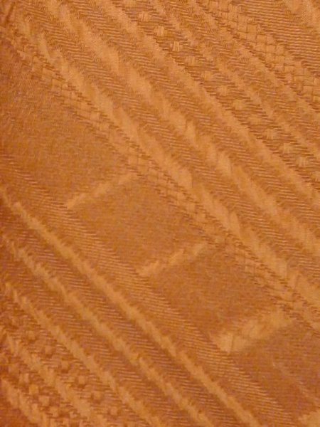 画像6: N0321D  女性用 道行  シルク(正絹)  灰色がかった 橙色, ぼかし 【中古】 【USED】 【リサイクル】 ★★★☆☆ (6)