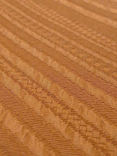 画像7: N0321D  女性用 道行  シルク(正絹)  灰色がかった 橙色, ぼかし 【中古】 【USED】 【リサイクル】 ★★★☆☆ (7)