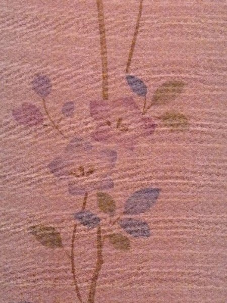 画像5: N0321E  女性用 道行  シルク(正絹)  淡い 灰色, ききょう 【中古】 【USED】 【リサイクル】 ★★☆☆☆ (5)