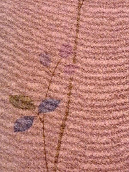 画像7: N0321E  女性用 道行  シルク(正絹)  淡い 灰色, ききょう 【中古】 【USED】 【リサイクル】 ★★☆☆☆ (7)