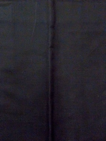 画像4: N0321F  女性用 道行  シルク(正絹)   黒, 松/松葉 【中古】 【USED】 【リサイクル】 ★★☆☆☆ (4)