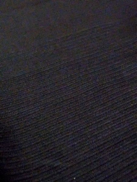 画像9: N0321F  女性用 道行  シルク(正絹)   黒, 松/松葉 【中古】 【USED】 【リサイクル】 ★★☆☆☆ (9)