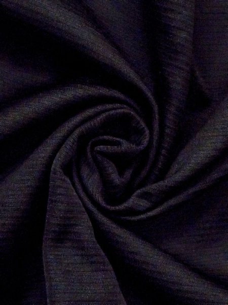 画像11: N0321F  女性用 道行  シルク(正絹)   黒, 松/松葉 【中古】 【USED】 【リサイクル】 ★★☆☆☆ (11)