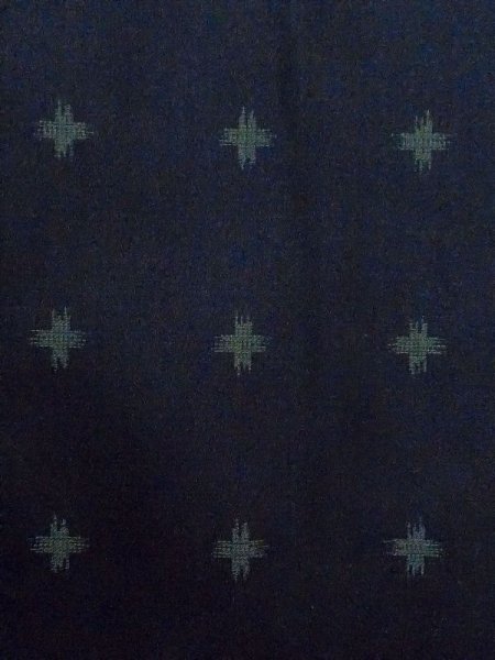 画像5: N0321K  女性用 道行 使用感あり 化繊  深い 青緑色, 十字 【中古】 【USED】 【リサイクル】 ★★☆☆☆ (5)