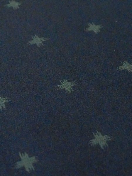 画像8: N0321K  女性用 道行 使用感あり 化繊  深い 青緑色, 十字 【中古】 【USED】 【リサイクル】 ★★☆☆☆ (8)