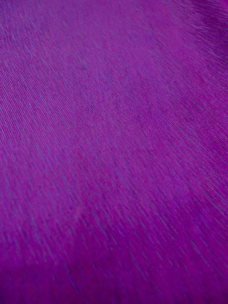 画像7: N0321L  女性用 道行  シルク(正絹)  光沢のある 紫色, 線 【中古】 【USED】 【リサイクル】 ★☆☆☆☆ (7)