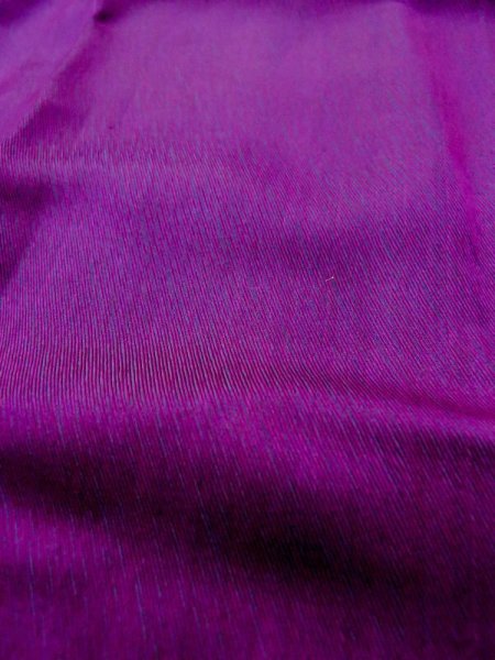 画像8: N0321L  女性用 道行  シルク(正絹)  光沢のある 紫色, 線 【中古】 【USED】 【リサイクル】 ★☆☆☆☆ (8)
