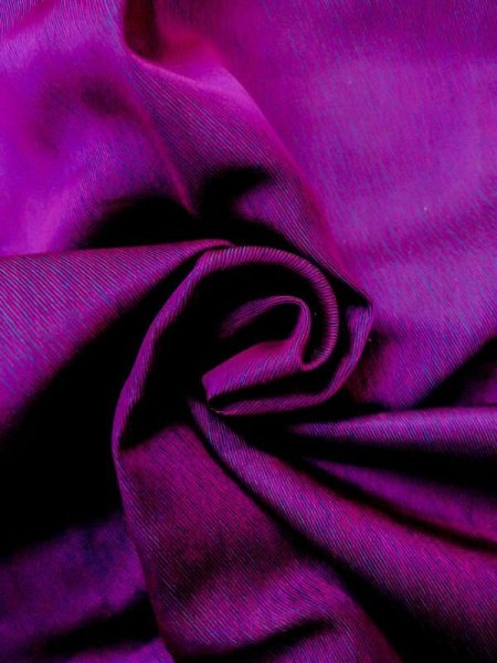 画像10: N0321L  女性用 道行  シルク(正絹)  光沢のある 紫色, 線 【中古】 【USED】 【リサイクル】 ★☆☆☆☆ (10)