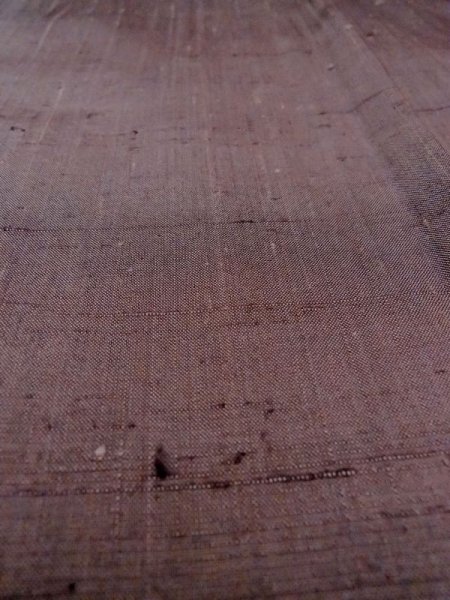 画像7: N0321M  女性用 道行  シルク(正絹)  灰色がかった 茶色,  【中古】 【USED】 【リサイクル】 ★★★☆☆ (7)