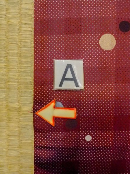 画像14: N0321Q  女性用 雨コート  シルク（正絹）   えんじ, 小さな点々 【中古】 【USED】 【リサイクル】 ★★☆☆☆ (14)