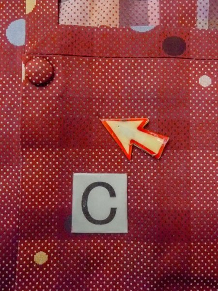 画像16: N0321Q  女性用 雨コート  シルク（正絹）   えんじ, 小さな点々 【中古】 【USED】 【リサイクル】 ★★☆☆☆ (16)