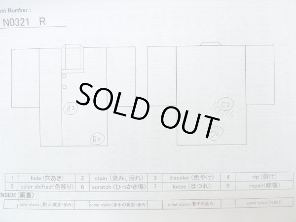 画像11: N0321R  女性用 道行  シルク（正絹）   紺, 縞 【中古】 【USED】 【リサイクル】 ★★★☆☆ (11)