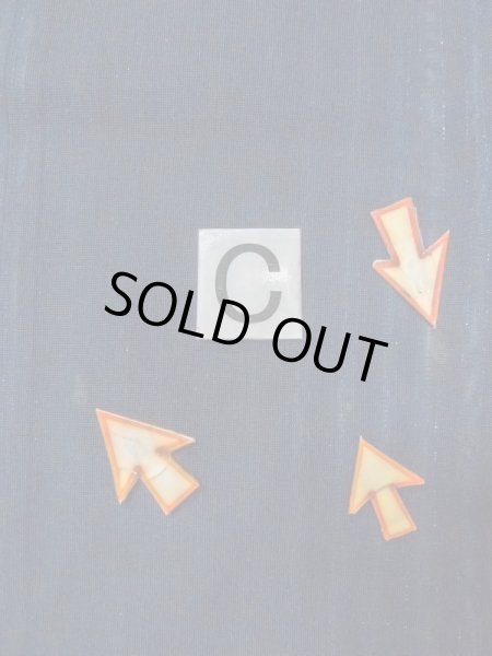 画像14: N0321R  女性用 道行  シルク（正絹）   紺, 縞 【中古】 【USED】 【リサイクル】 ★★★☆☆ (14)